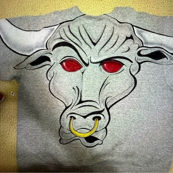 The Rock “Brama Bull” sweatshirt with “know your role “ vintage 2000 - Picture 7 of 12